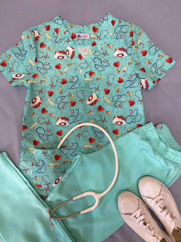 Scrub Feminino Coração