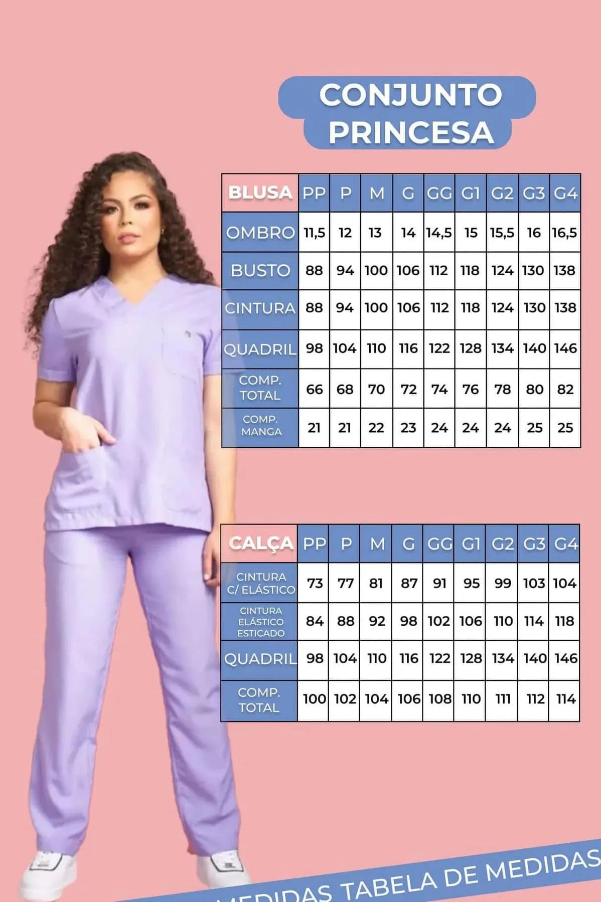 Scrub Feminino Coração