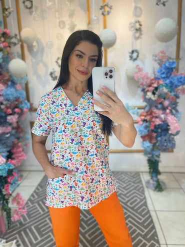 Scrub Feminino Dino