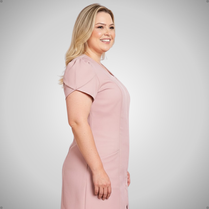 Jaleco Plus Size Feminino Bárbara Rosê