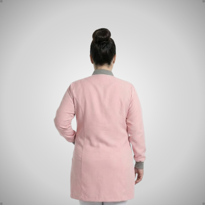 Jaleco Plus Size Feminino Manu Rosê com Cinza