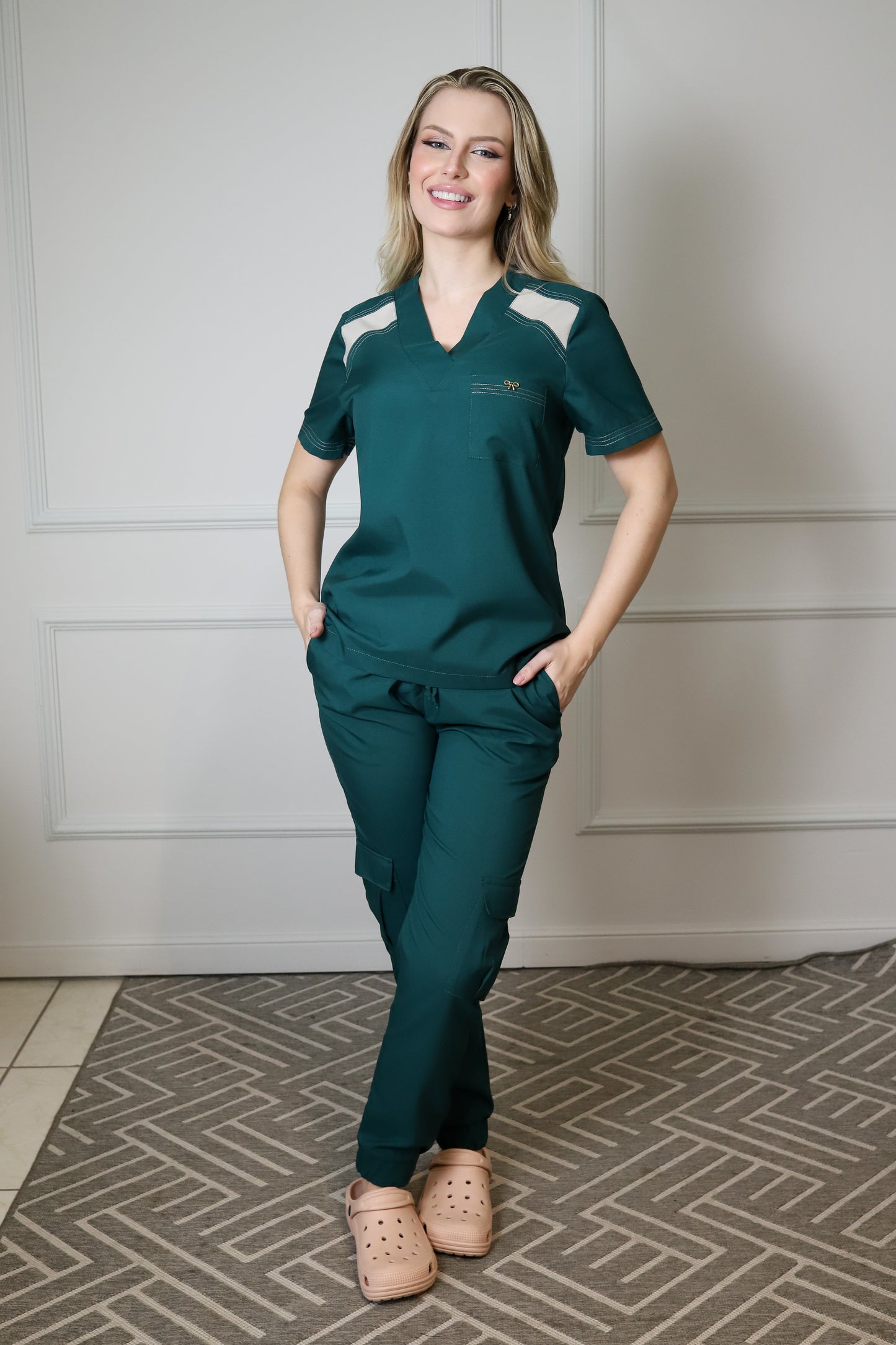 Scrub Feminino Savana Verde