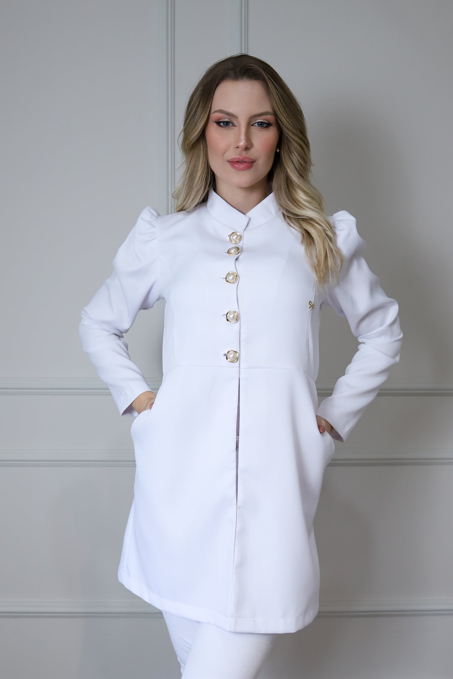 Jaleco Feminino Topázio Branco