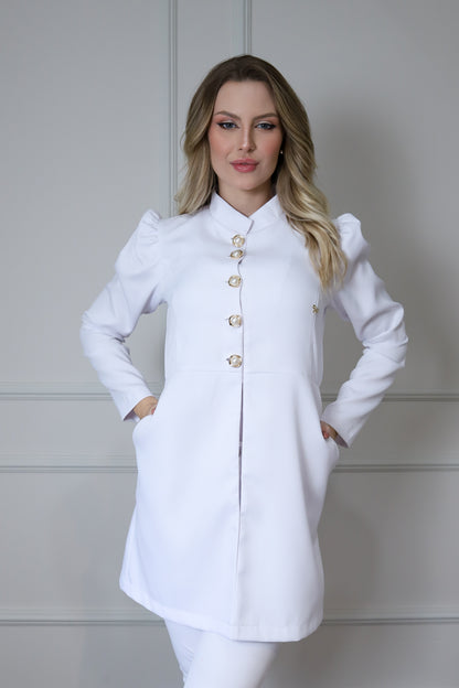 Jaleco Feminino Topázio Branco