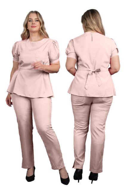 Scrub Plus Size Feminino Orquídea Rosê