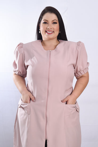 Jaleco Plus Size Feminino Fabi Rosê