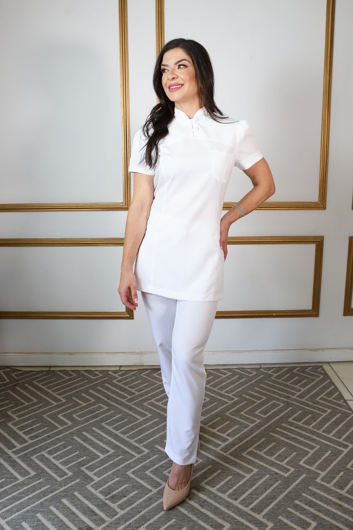 Scrub Feminino Estetical Branco