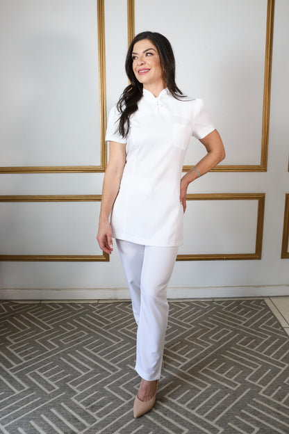 Scrub Feminino Estetical Branco