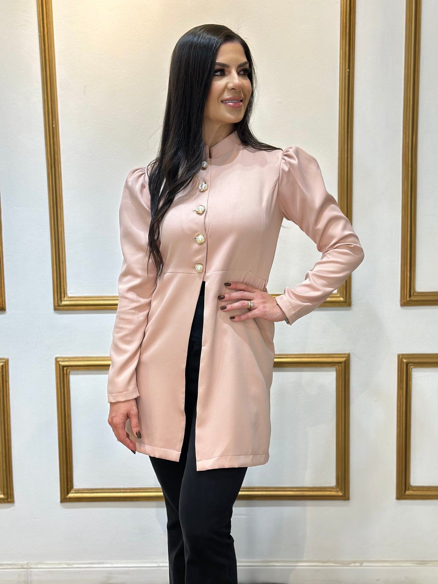 Jaleco Feminino Topázio Rosê