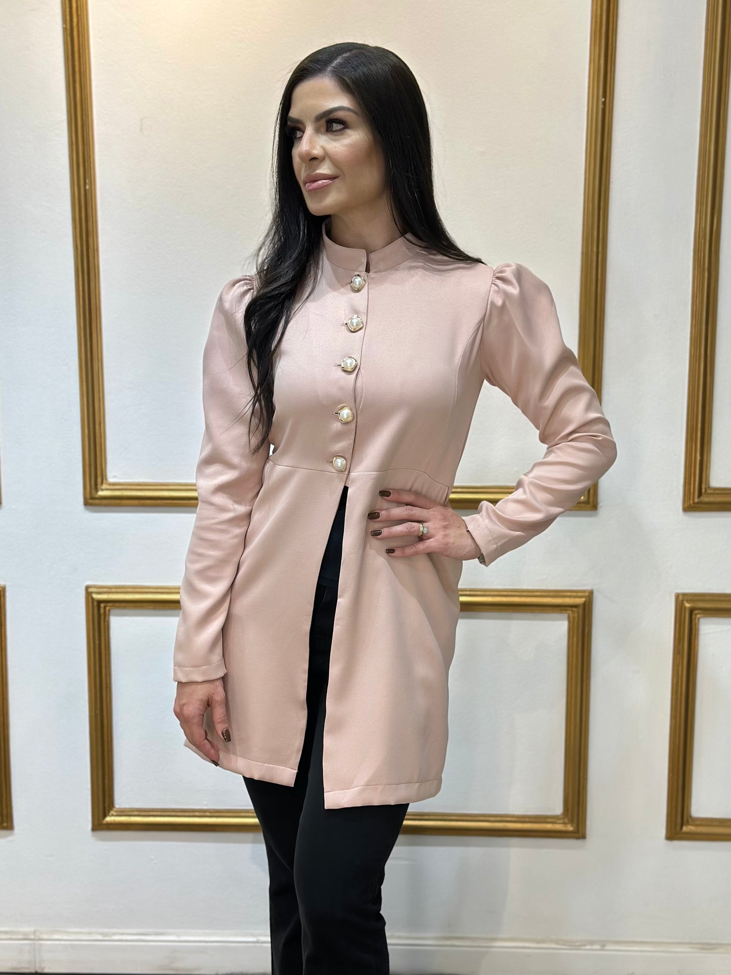 Jaleco Feminino Topázio Rosê