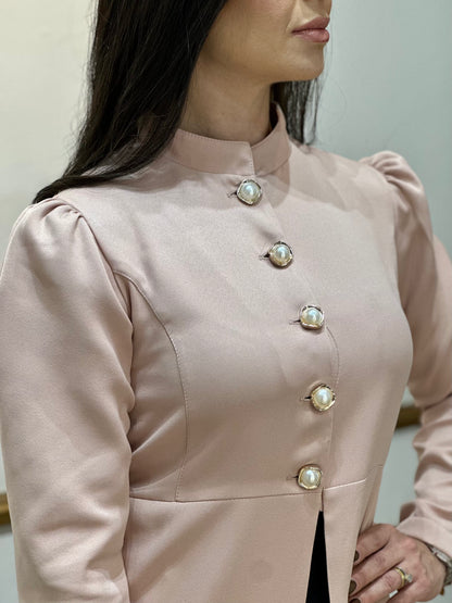Jaleco Feminino Topázio Rosê