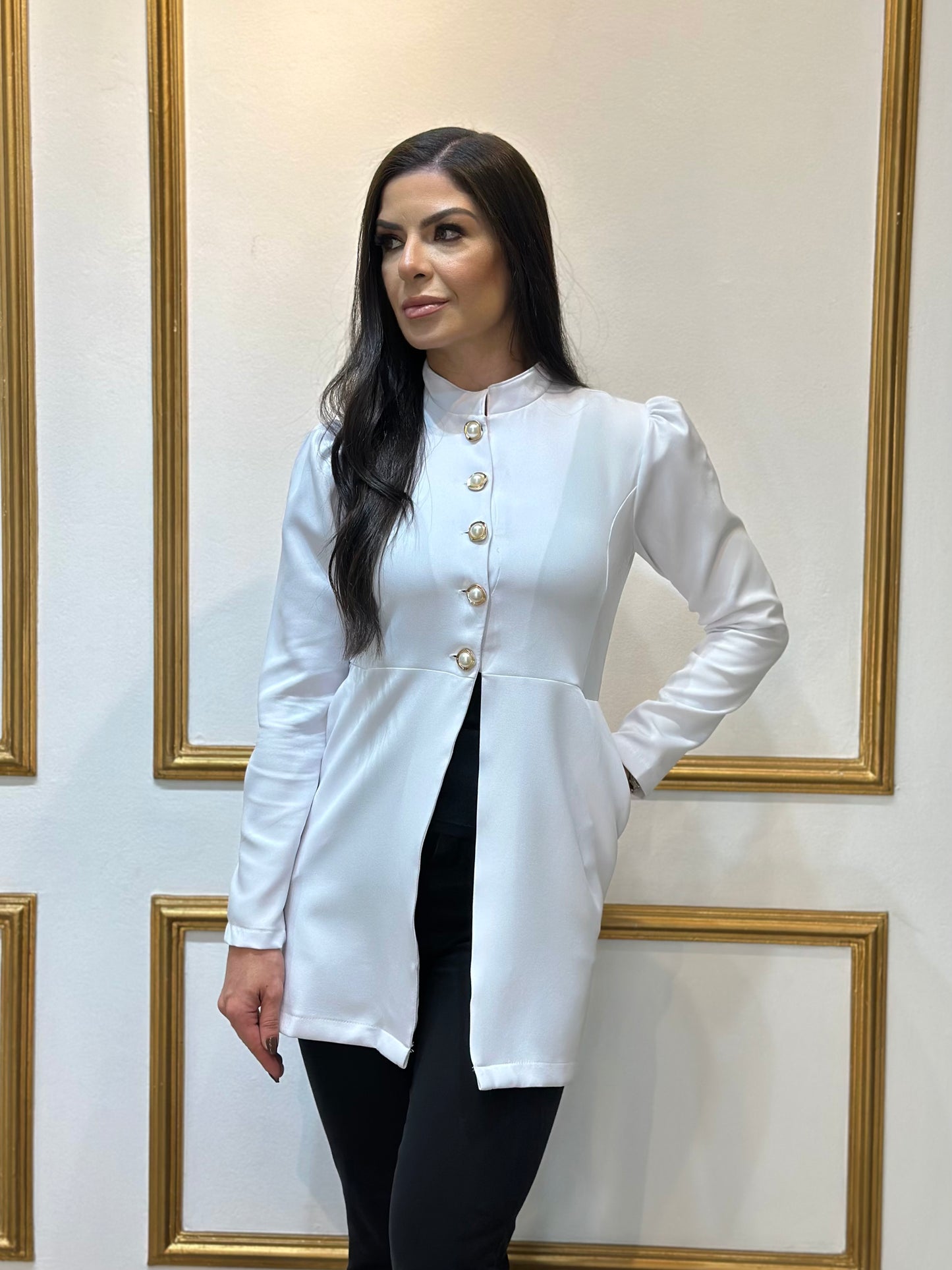 Jaleco Feminino Topázio Branco