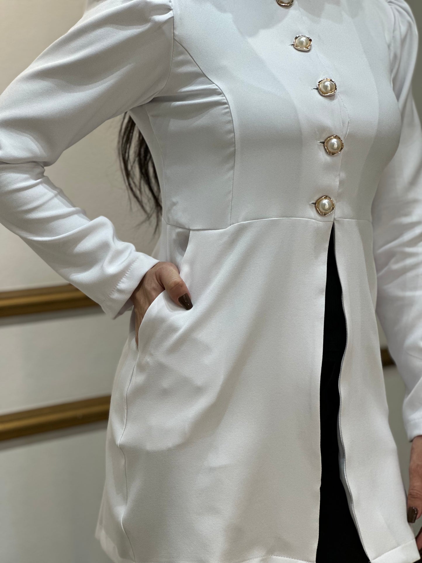 Jaleco Feminino Topázio Branco