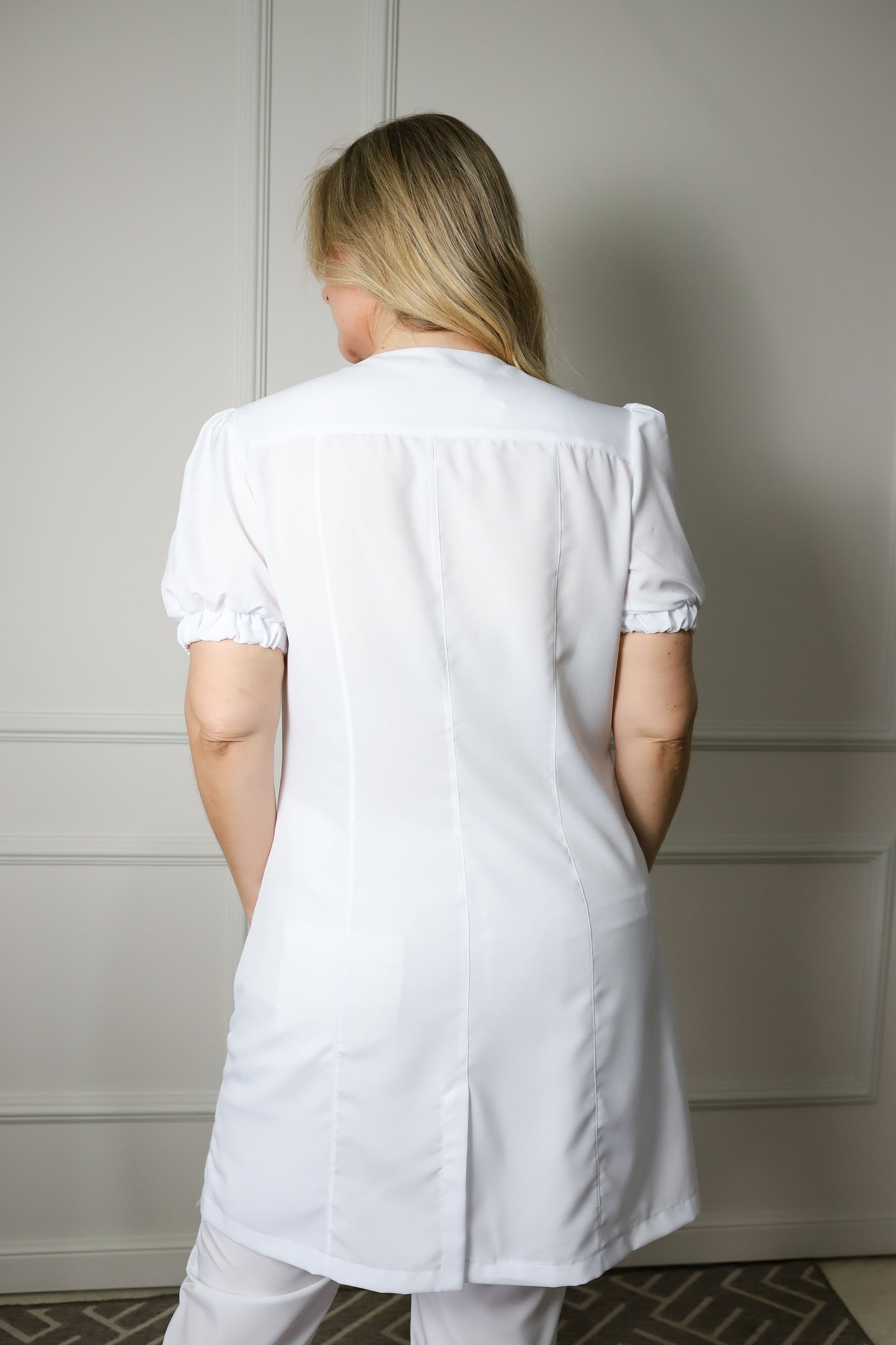 Jaleco Plus Size Feminino Fabi Branco