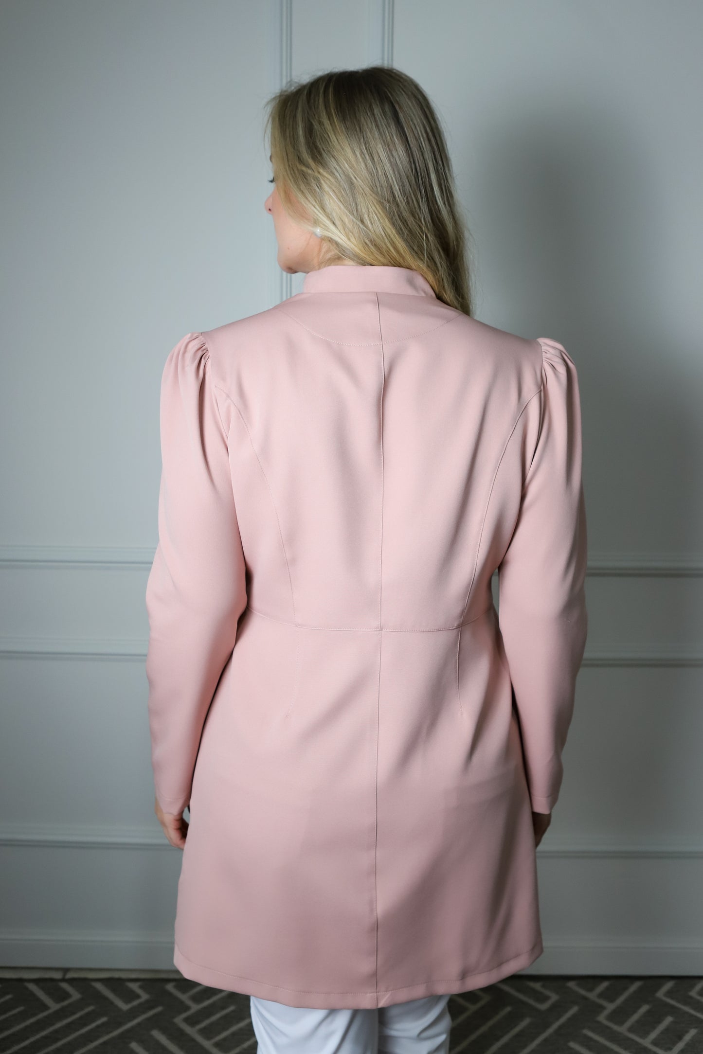 Jaleco Plus Size Feminino Topázio Rosê
