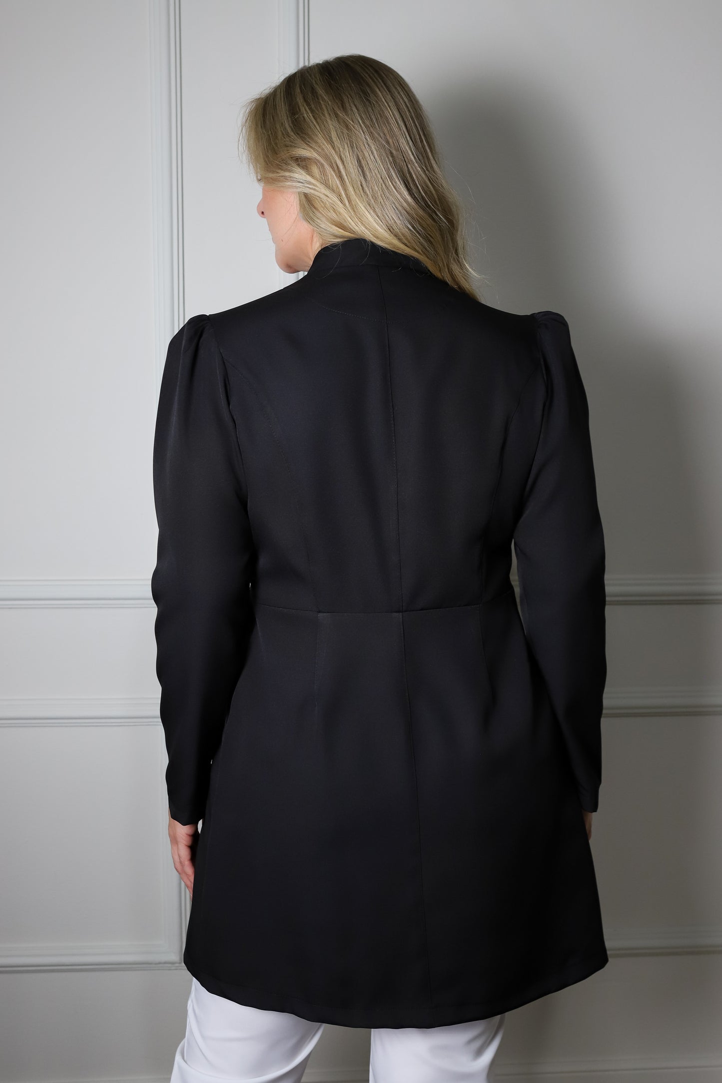 Jaleco Plus Size Feminino Topázio Preto