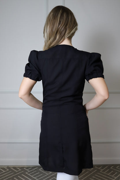 Jaleco Feminino Fabi Preto com Rosê