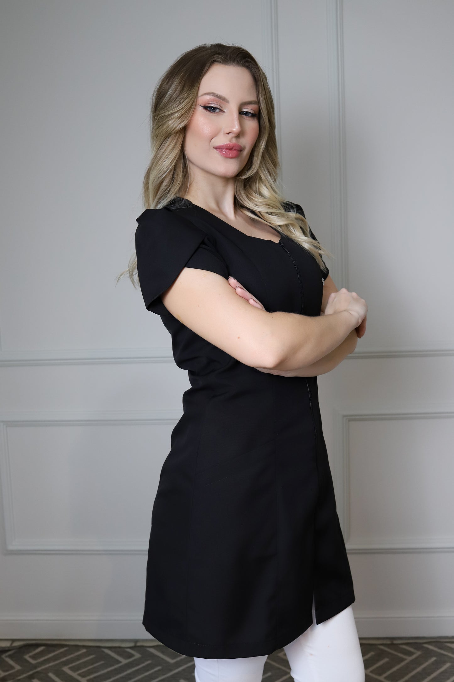 Jaleco Feminino Bárbara Preto