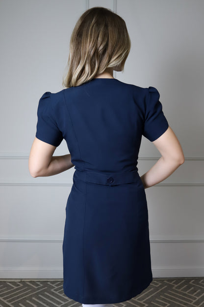 Jaleco Feminino Bárbara Azul Marinho