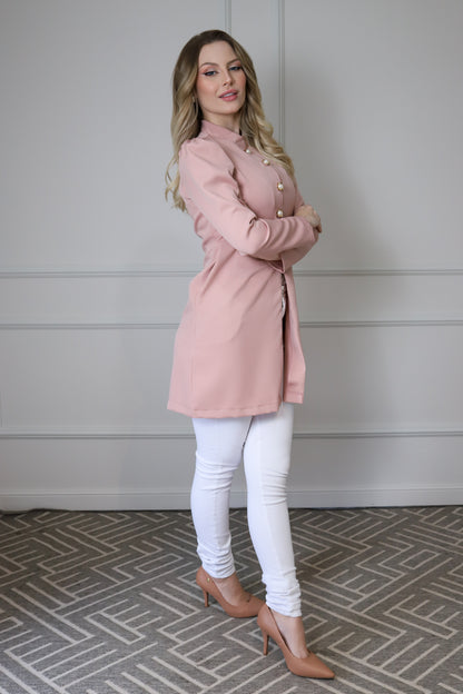 Jaleco Feminino Topázio Rosê
