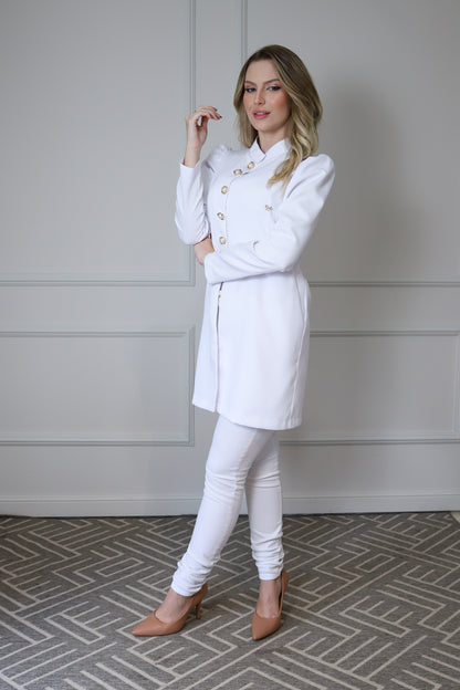 Jaleco Feminino Topázio Branco