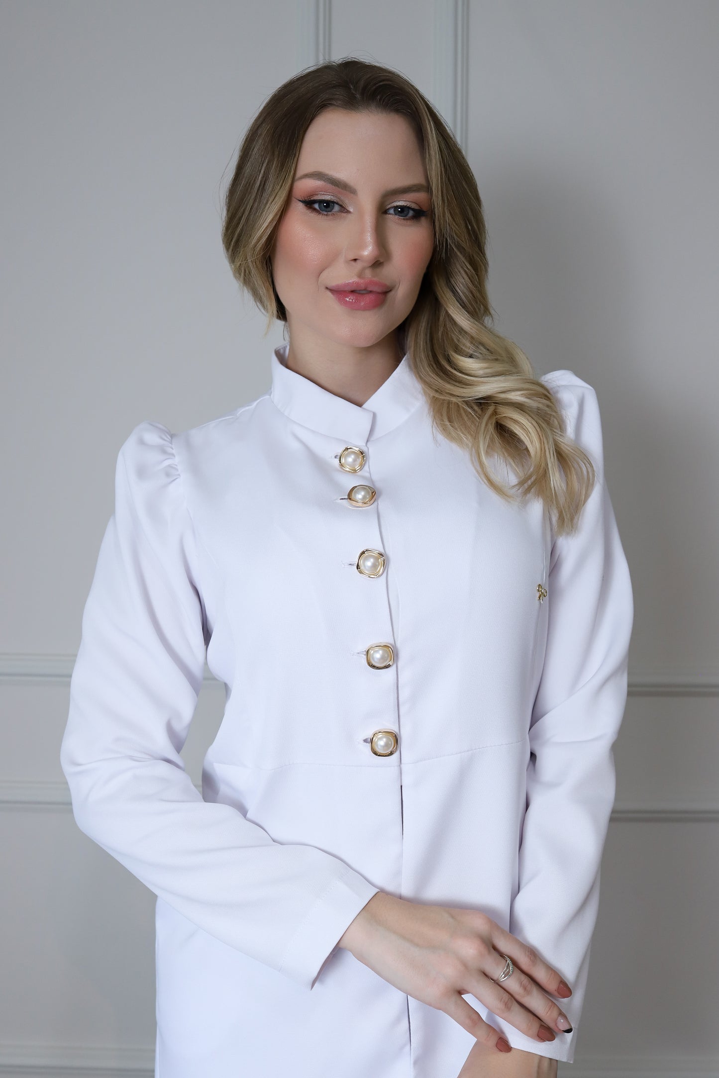 Jaleco Feminino Topázio Branco