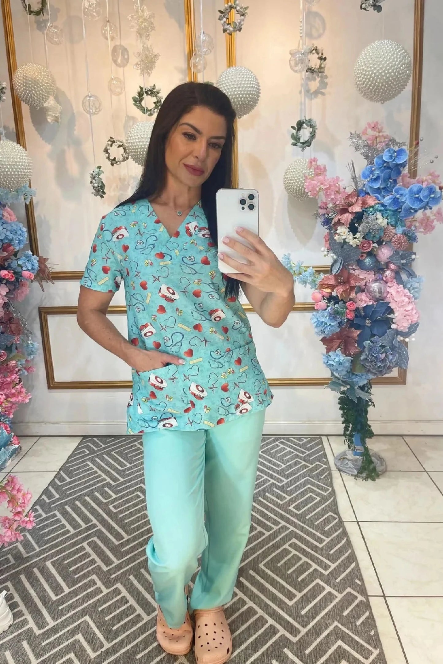 Scrub Feminino Coração