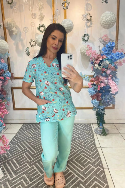 Scrub Feminino Coração