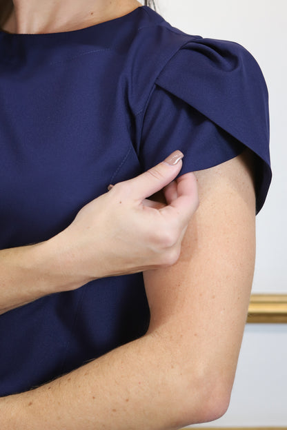 Scrub Feminino Tulipa Azul Marinho