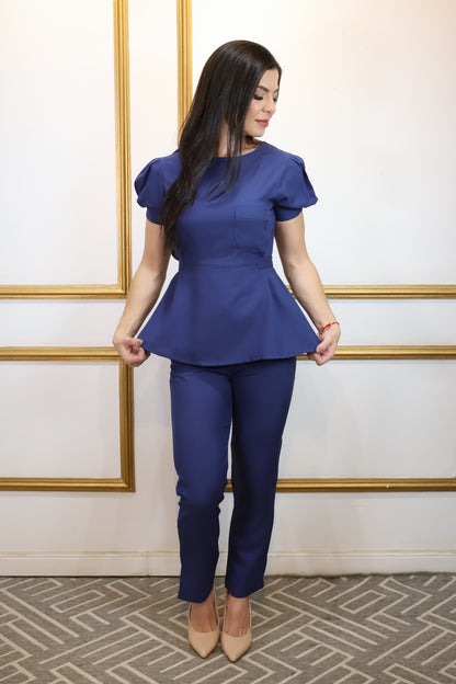 Scrub Feminino Orquídea Azul Marinho