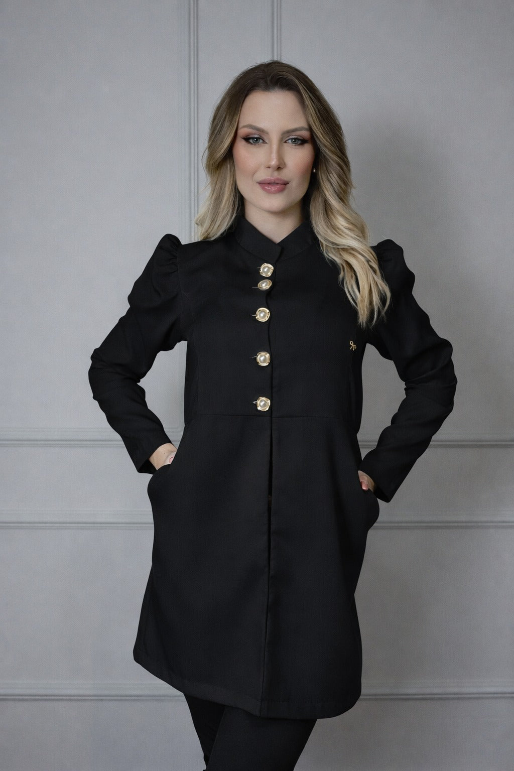 Jaleco Feminino Topázio Preto