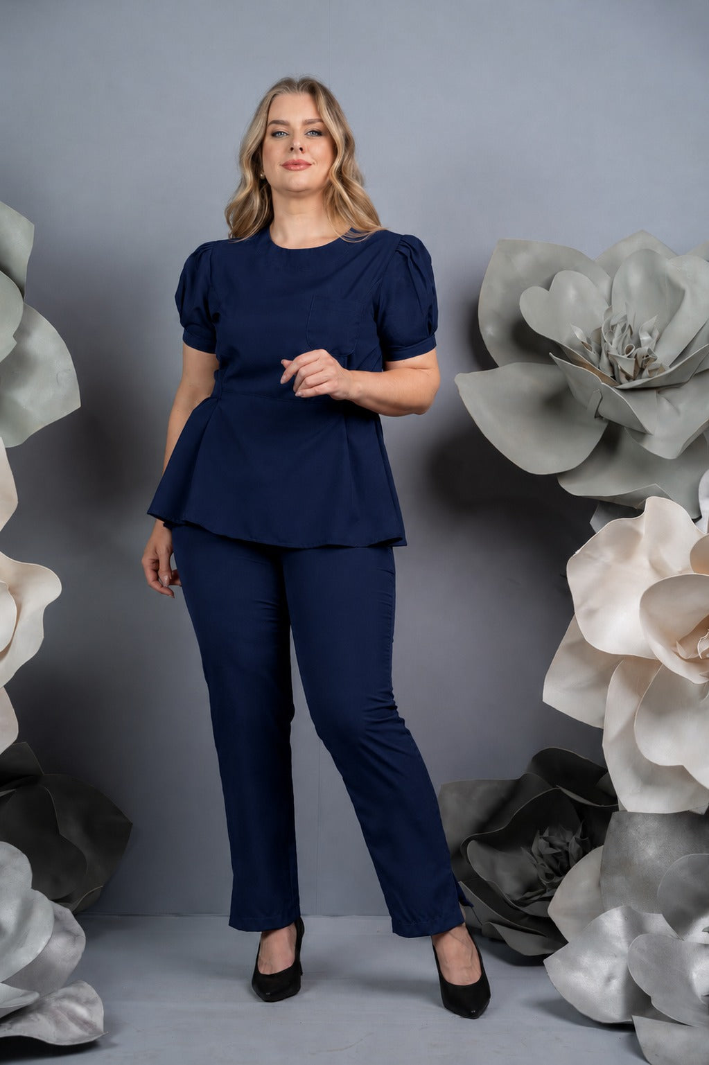 Scrub Plus Size Feminino Orquídea