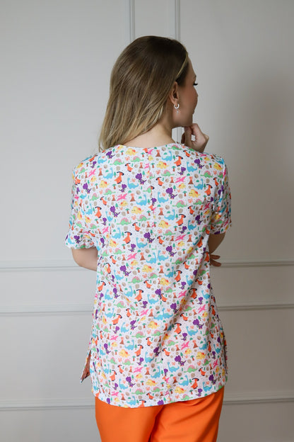 Scrub Feminino Dino | Tam P e G