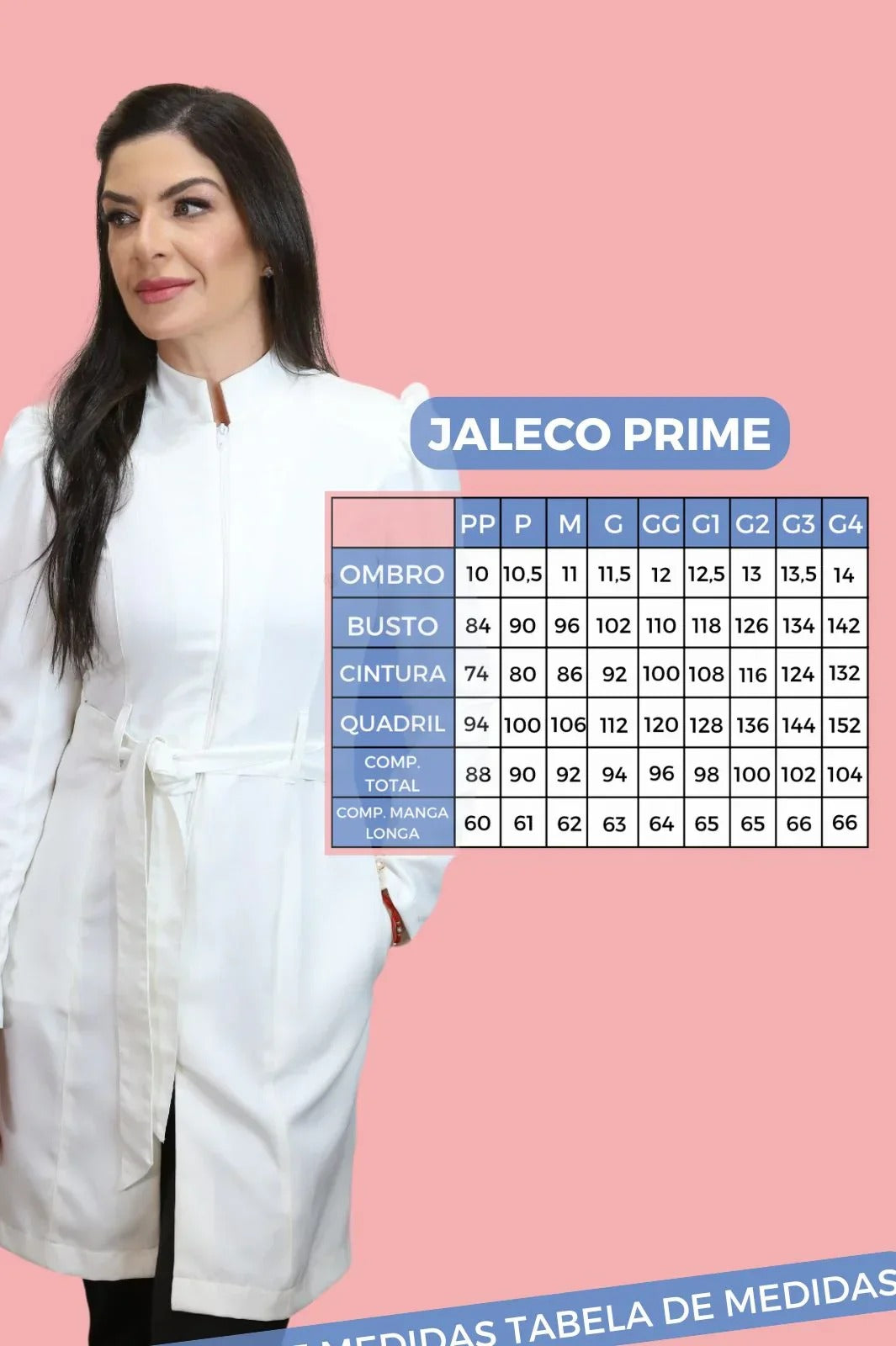 Jaleco Feminino Plus Size Prime