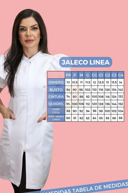 Jaleco Plus Size Feminino Linea