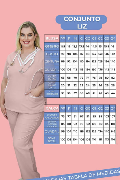 Scrub Plus Size Feminino Liz