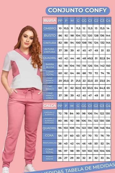 Scrub Feminino Confy Verde Musgo com Preto | Tam M