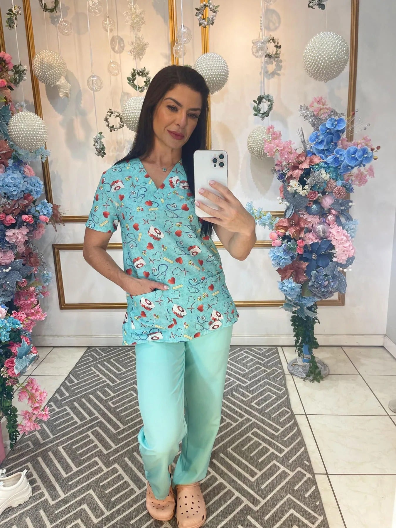 Scrub Feminino Coração