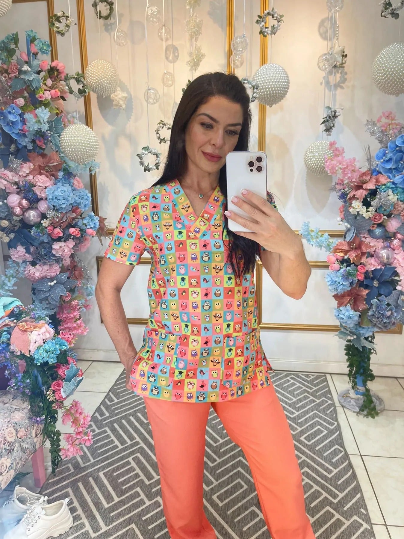 Scrub Feminino Corujinha Colors