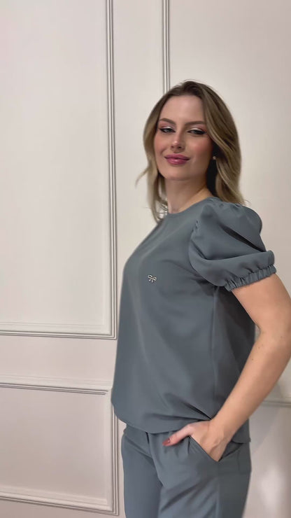 Scrub Feminino Dália Negra