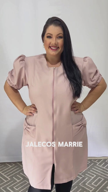 Jaleco Plus Size Feminino Fabi Rosê