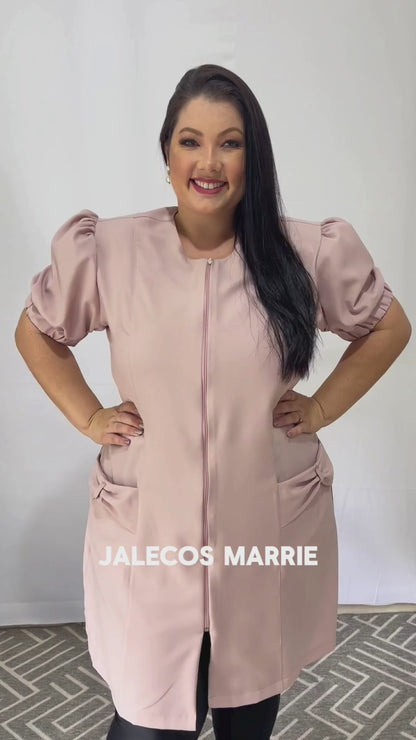 Jaleco Plus Size Feminino Fabi Rosê