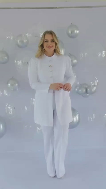 Jaleco Plus Size Feminino Topázio Rosê