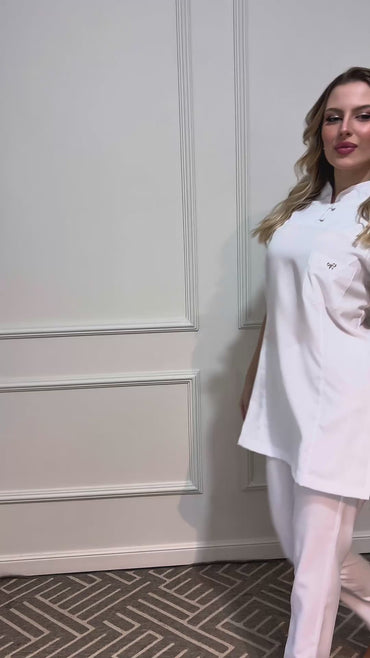 Scrub Feminino Estetical Branco