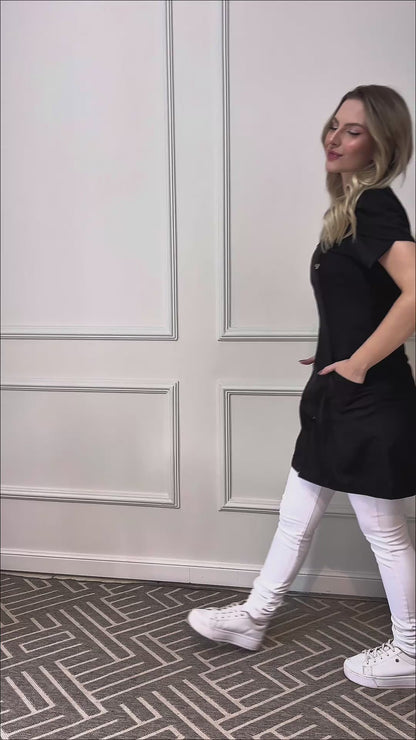Jaleco Feminino Bárbara Preto