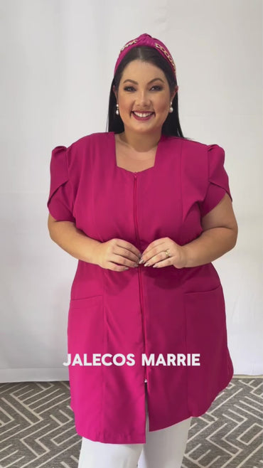 Jaleco Plus Size Feminino Bárbara Rosa Pink